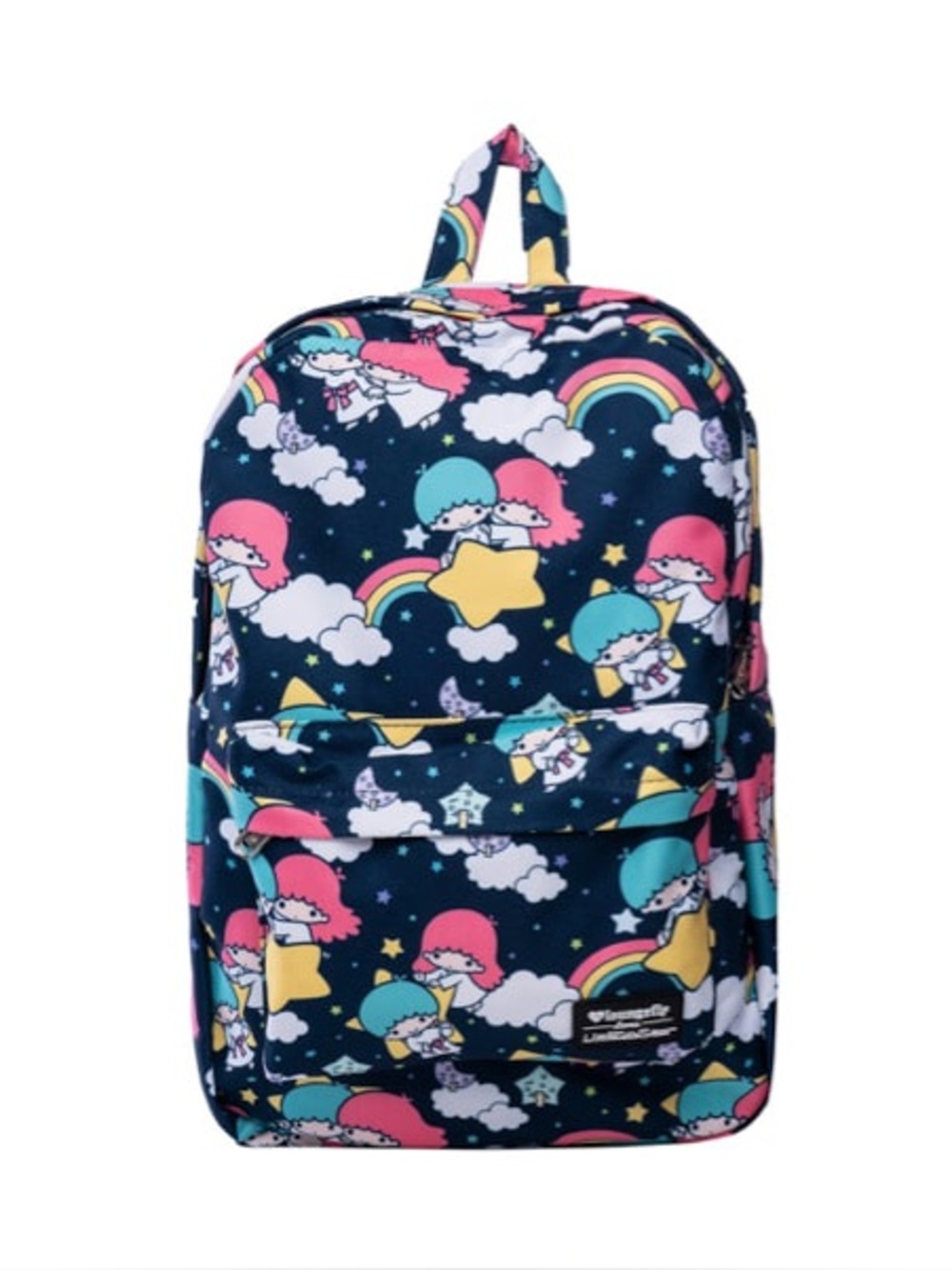 NWT 💖 🌈 LOUNGEFLY X SANRIO TWIN STARS ALLOVER-PRINT NYLON BACKPACK